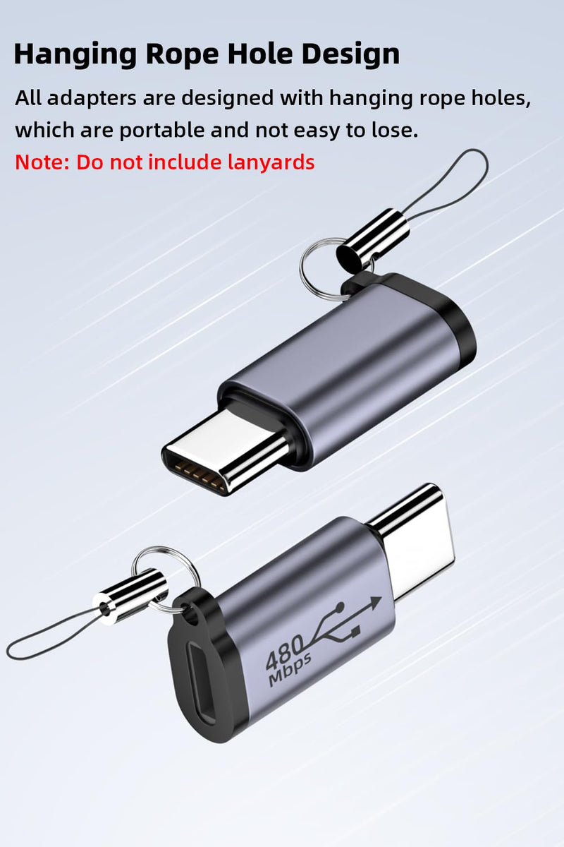 [AUSTRALIA] - USB C/Lightning to Micro USB Adapter, Type C/Micro USB Female to Lightning Male Converter, Micro USB/Lighting to USB C Extender, USB C/Micro USB to Mini USB Connector (8 Pack) 