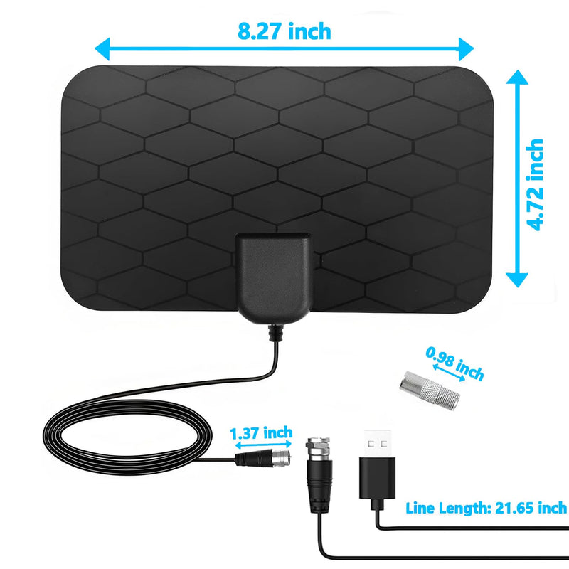 Digital TV Antenna,Antenna for Smart TV,360°Reception,Support 4K 1080p Smart Television,Detachable Signal Amplifier-Signal Booster-HDTV Antenna 10ft Coaxial HDTV Cable, Portable HD TV Antenna Indoor