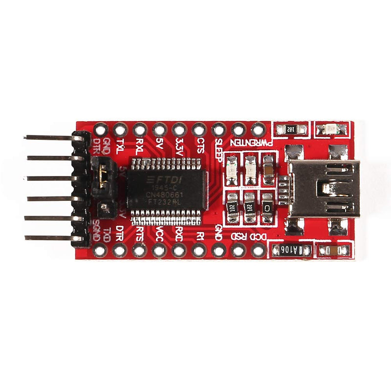 3PCS FT232RL Mini USB to TTL FTDI Adapter Module, 3.3V 5.5V FT232R Breakout FT232RL USB to Serial Converter Adapter Board Mini USB to TTL FT232RL