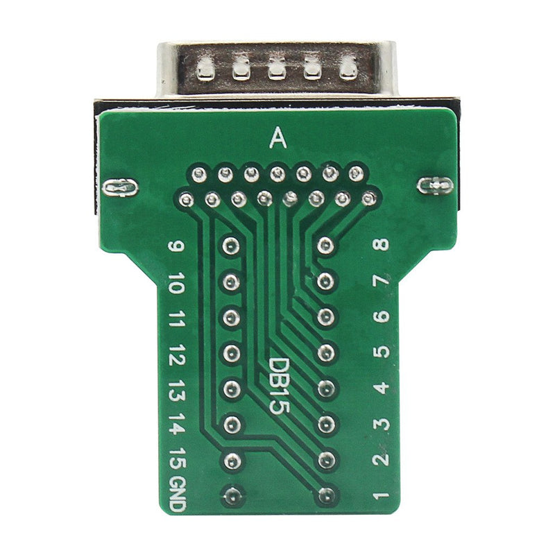 DB15 Breakout Connector Female Adapter 15-pin Port Adapter to Terminal Connector Signal Module with case(Female Connector, Screw with case) Female Connector, Long bolts With case