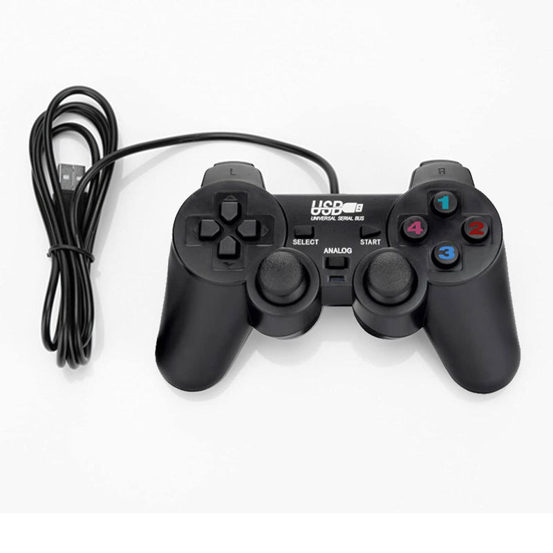 USB Wired Game Controllers for PC/Raspberry Pi Gamepad Remote Dual Shock Joysticks Joypad for PC(Windows 11/10/8/7) & Steam/Roblox/RetroPie/RecalBox