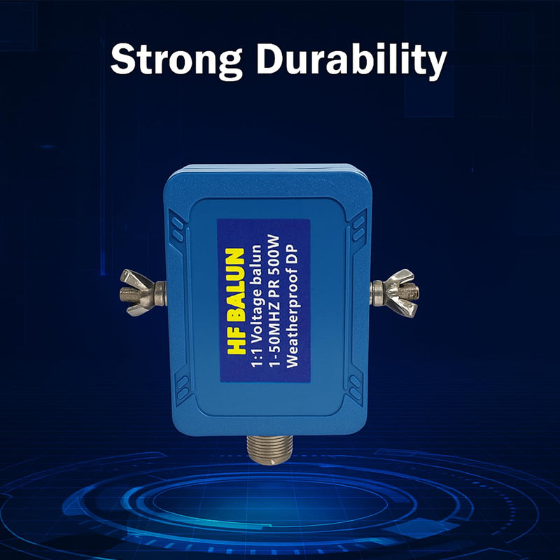 [AUSTRALIA] - Upgrade Balun Antenna 1:1 Dipole Antenna Shortwave Radio Antenna 1-50MHz 500Watt Balun for Ham with UHF Female (SO-239) Connector 1:1 Balun Antenna 500W 