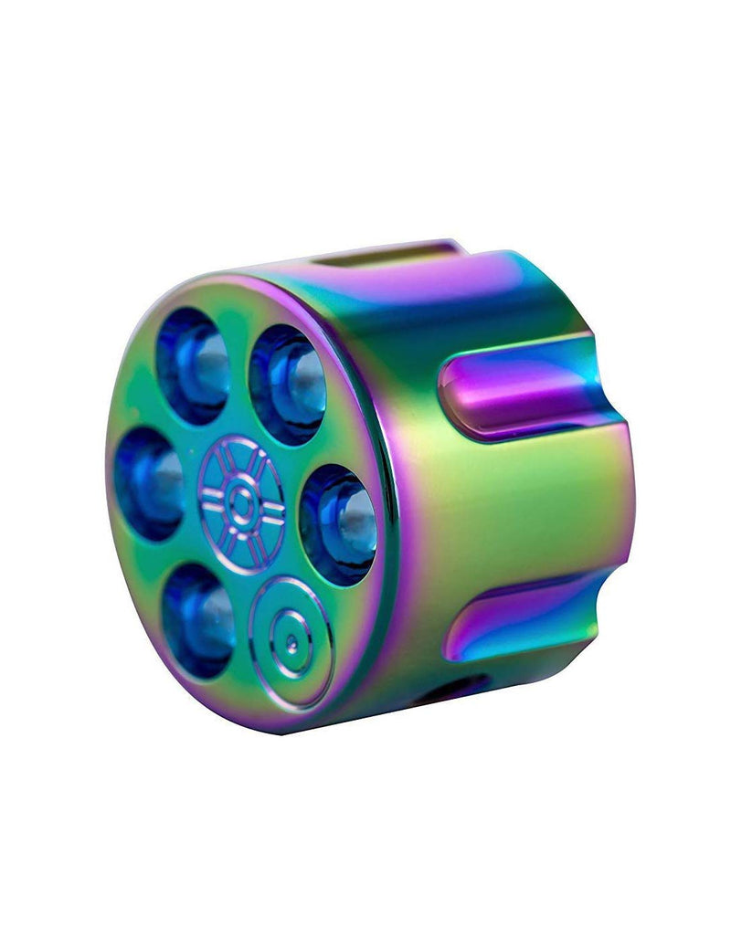 Guyker 3Pcs Guitar Potentiometer Control Knobs for 6mm(0.24”) Dia. Shaft Pots - Knurled Volume and Audio Switch Knob Replacement for Electric Guitar or Precision Bass - Zinc alloy, Rainbow Zinc, Rainbow
