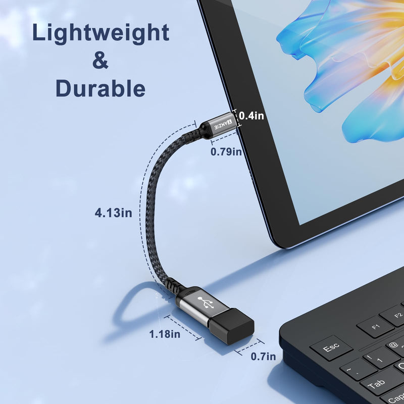 [AUSTRALIA] - 2-Pack USB 3.0 to USB C Male Adapter, Type-C Male to USB Female, USB C Male to USB A Female Compatible with iPhone 15 Pro/Max, MacBook Pro Air 2024, iPad Pro, Google Pixel, Samsung Galaxy 
