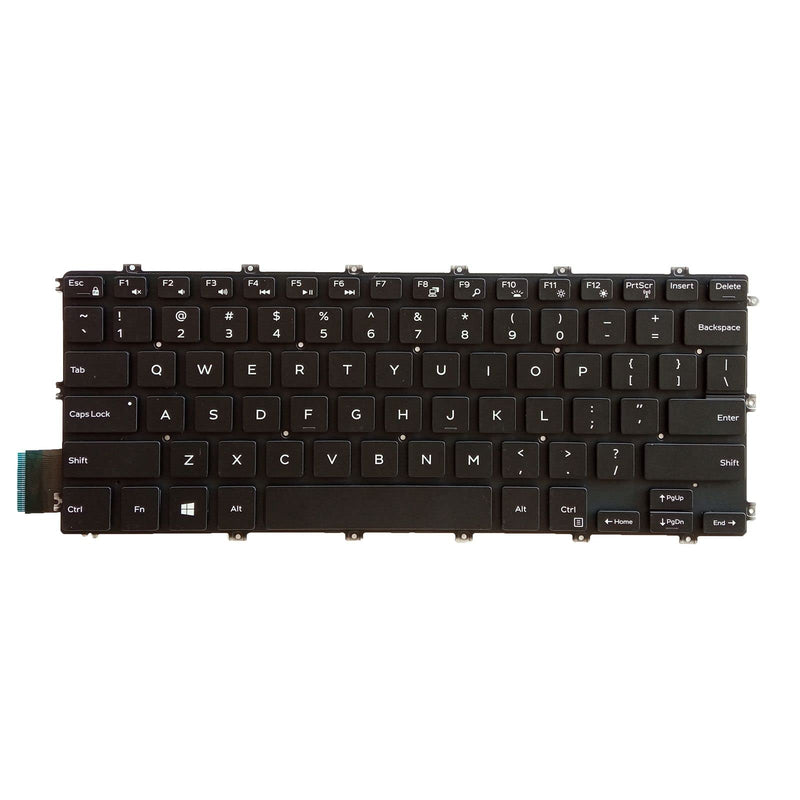 Laptop Replacement US Layout with Backlight Keyboard for Dell Inspiron 7386 7380 7580 7586 5580 5582 5585 5480 5481 5482 5485 Latitude 3400 3310 3390 P92G P93G P111G P77F