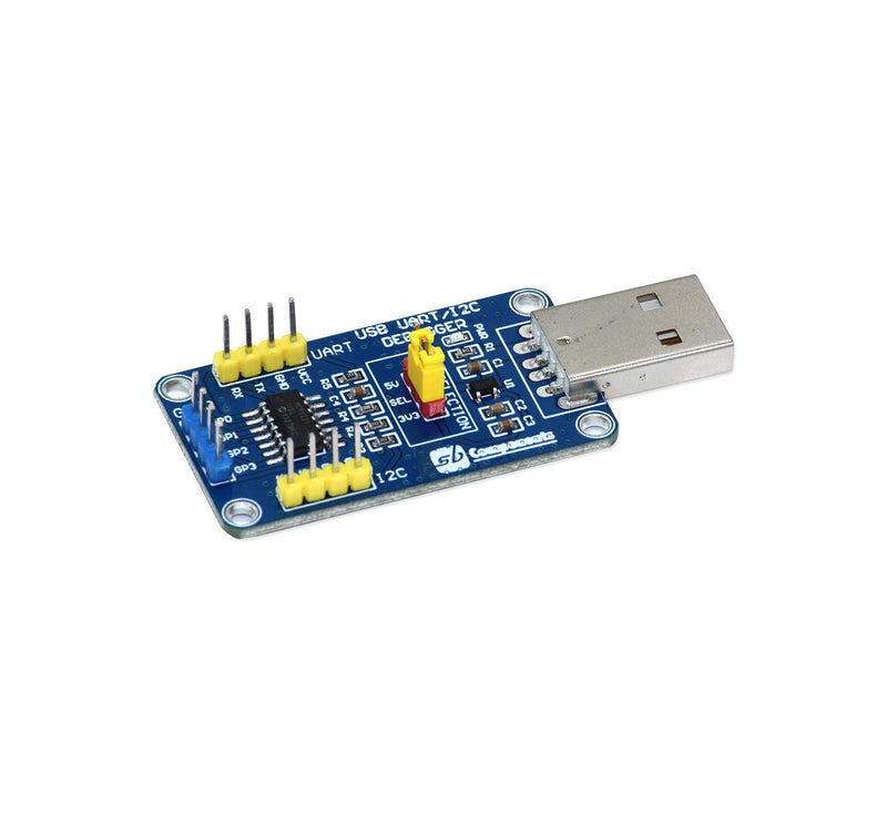 sb components Raspberry Pi USB UART/I2C Debugger Helps to Build a USB connectivity to Configure/Debug Development Board, USB to UART /I2C Converter for Raspberry Pi