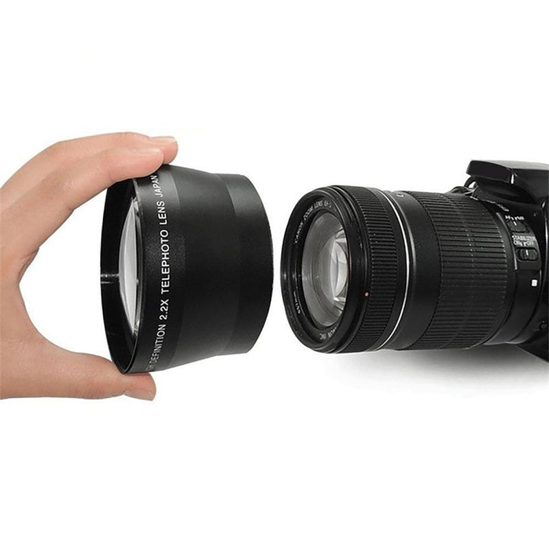 [AUSTRALIA] - 43mm 2.2X Telephoto Lens for Canon Vixia HF R80, HF R82, HF R800, HF R70, HF R72, HF R700, HF R30, HF R32, HFM40, HFM41, HFM50, HFM52, HFM400, HFM500 Camcorder 