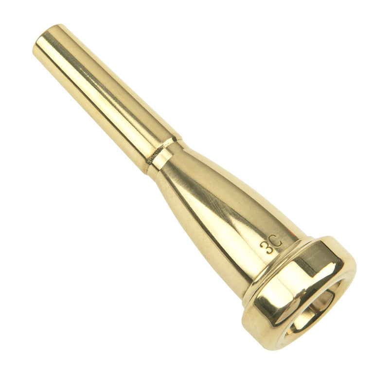 1Pcs Yootones Metal Gold Plated Trumpet Mouthpiece Compatible with Trumpet Accessories Parts (3C) 3C