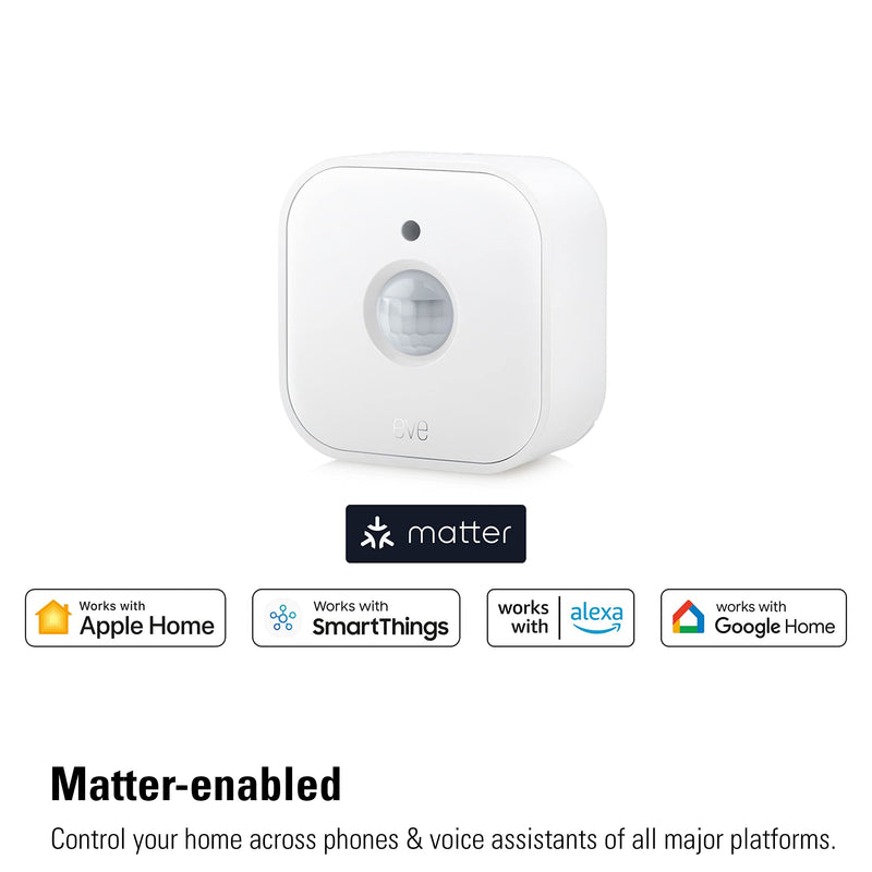 [AUSTRALIA] - Eve Motion (Matter) - Smart motion sensor with light sensor, IPX3 water resistance, automatic activation of lights and devices, Thread 