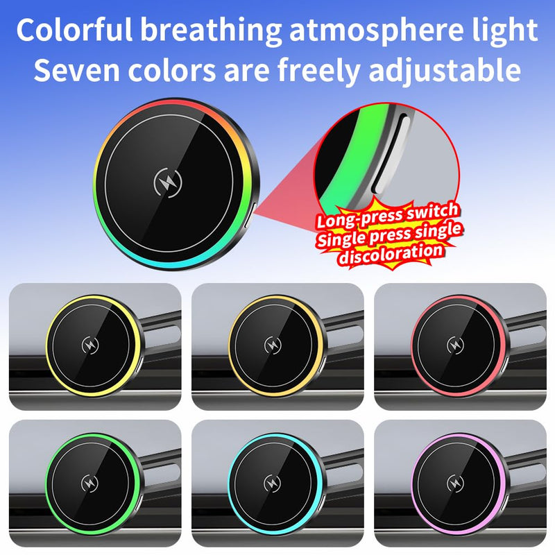 Car Magnetic Phone Mount for Toyota bZ4X 2023 2024 2025 and Subaru Solterra 2023-2025 Auto Interior Accessories Best Cellphone Holder Fast 15W Wireless Charger Cell Phones Charging Screen Stand [Magnetic]for bZ4X 2023-2025,Solterra 2023-2025
