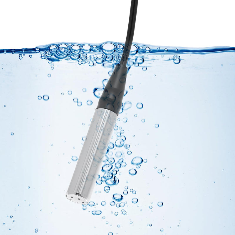 QWORK® Level Sensor DC 12-30V 4-20mA, Stainless Steel Water Level Sensor with 0-5 m Range, Level Indicator Water Tank, for Digital Display, Industrial Applications