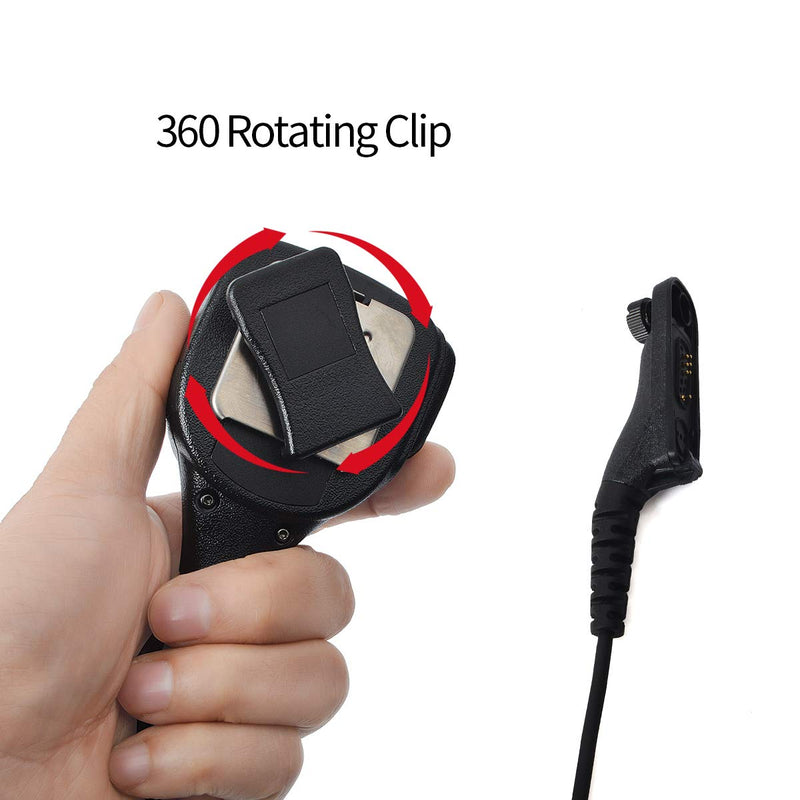 HYS IP54 Waterproof Speaker Shoulder Microphone, Handheld Remote Speaker Mic with Reinforced Cable for APX4000 APX6000 APX7000 XPR6350 XPR6550 XPR7350 XPR7550 APX 4000 6000 7000 8000