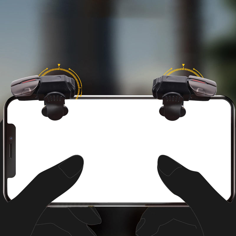 1 Pair Mobile Game Triggers Professional Gaming Controllers for iOS Sensitive Aim & Fire Joysticks for Mobile Gaming