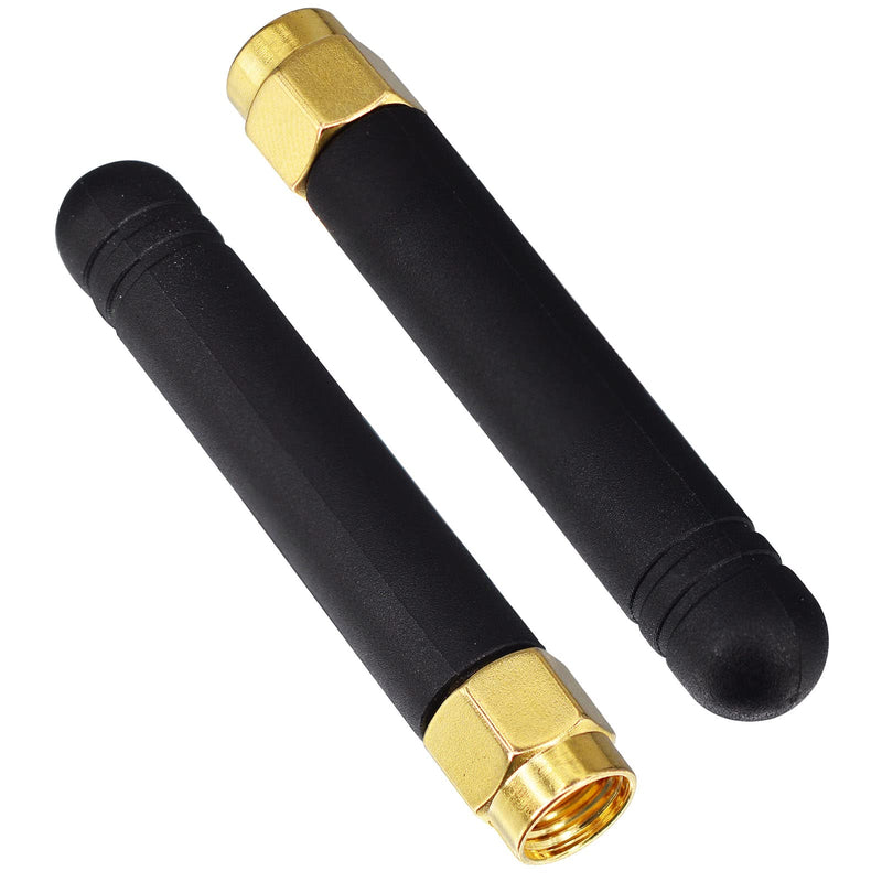 2 Packs Small WiFi Antenna 2.4GHz 5GHz 5.8GHz Dual Band Mini WiFi Antenna RP-SMA Antennas for PC Computer Network Card FPV WiFi Router Bluetooth USB Adapter Wireless Camera RP-SMA Male