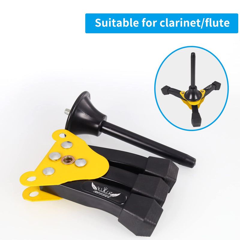 Portable Foldable Tripod Stand for Clarinet and Flute,Sturdy Stand Suitable as the Perfect Accessory for Musicians on the Go