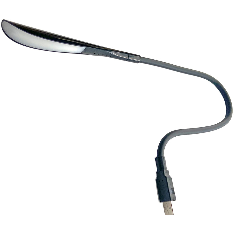 USB Reading Lamp with 14 LEDs Dimmable Touch Switch and Flexible Gooseneck for Laptops and Desktops (20 inches, Black) 20 inches