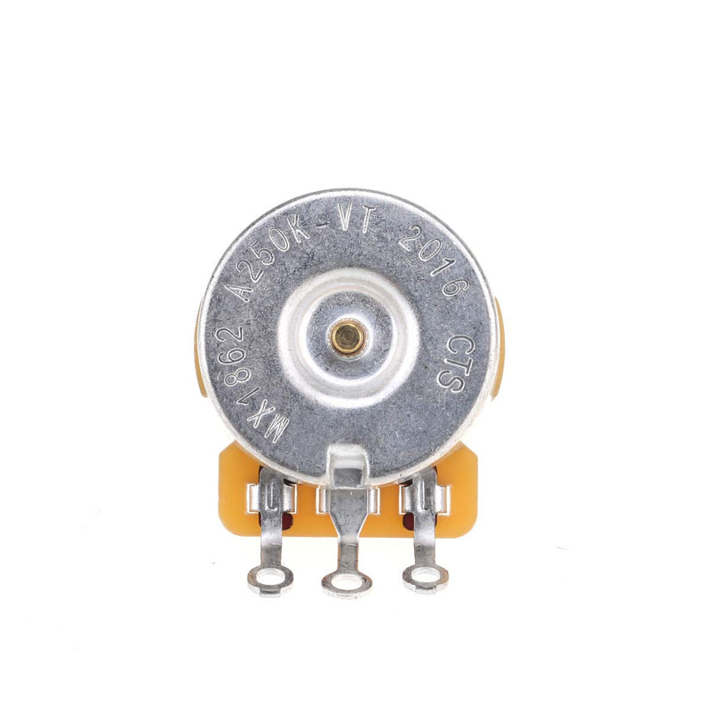Musiclily Ultra CTS A250K Short Split Shaft Guitar Potentiometers Audio Taper/Vintage Audio Taper Pots 10% Tolerance for Electric Guitar and Bass (Set of 4)