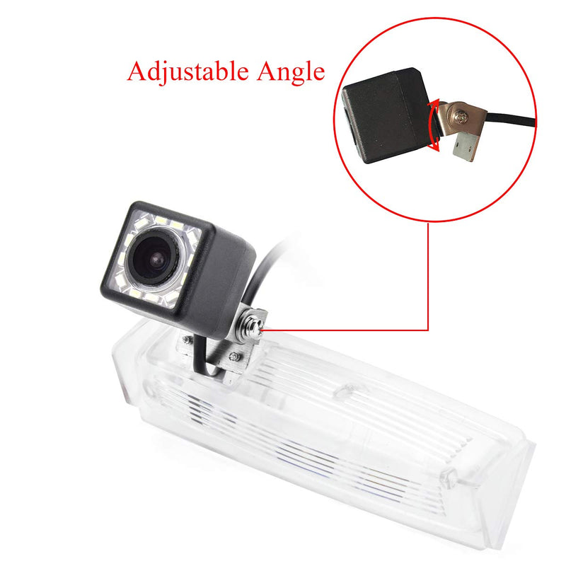 12 LED Adjustable Angle Car Rear View Camera for Lexus IS300 IS200 ES300 ES330 GS300 GS400 GS430 LS430 HS250h CT200h &Vehicle Camera Waterproof Reversing Backup Camera (12 LED Adjustable Angle) 12 LED Adjustable Angle