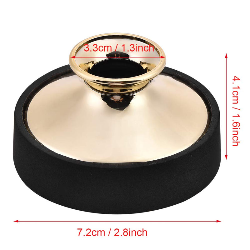 Decrease Sound Sax Practice Silencer Silencer Alto Saxophone Mute for Concert Golden