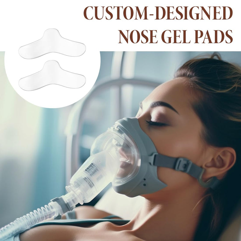 Nose Pads for CPAP Masks Nose Pads for CPAP Gel Nose Pad Pads Comfortable Nose Gel Pads for CPAP Machine Nose Bridge for Masks Pack of 6