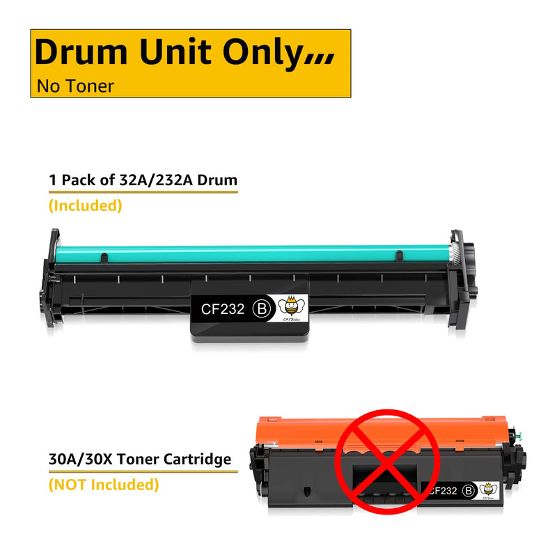 CMYBabee Compatible Drum Unit Replacement for HP 32A CF232A Drum for HP Pro M203dw M148dw M227fdw M118dw M148fdw M227fdn Printer (Black, 1 Pack)