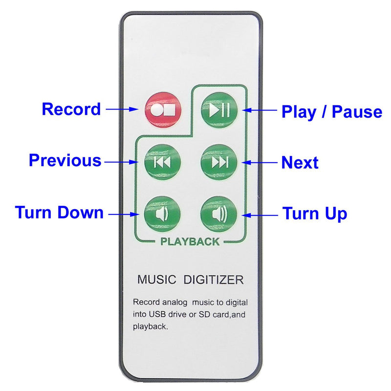 Music Digitizer CD Recorder for Music Audio Capture Device Cassette MP3 Recorder Converter with 3.5mm & RCA Line Input