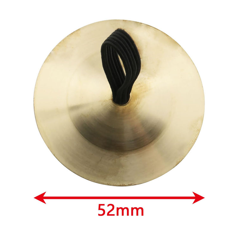 E-outstanding 2PCS 5.2cm Belly Dancing Finger Cymbals Brass Finger Dance Zills Musical Instrument for Dancer Party Single Hand Operation
