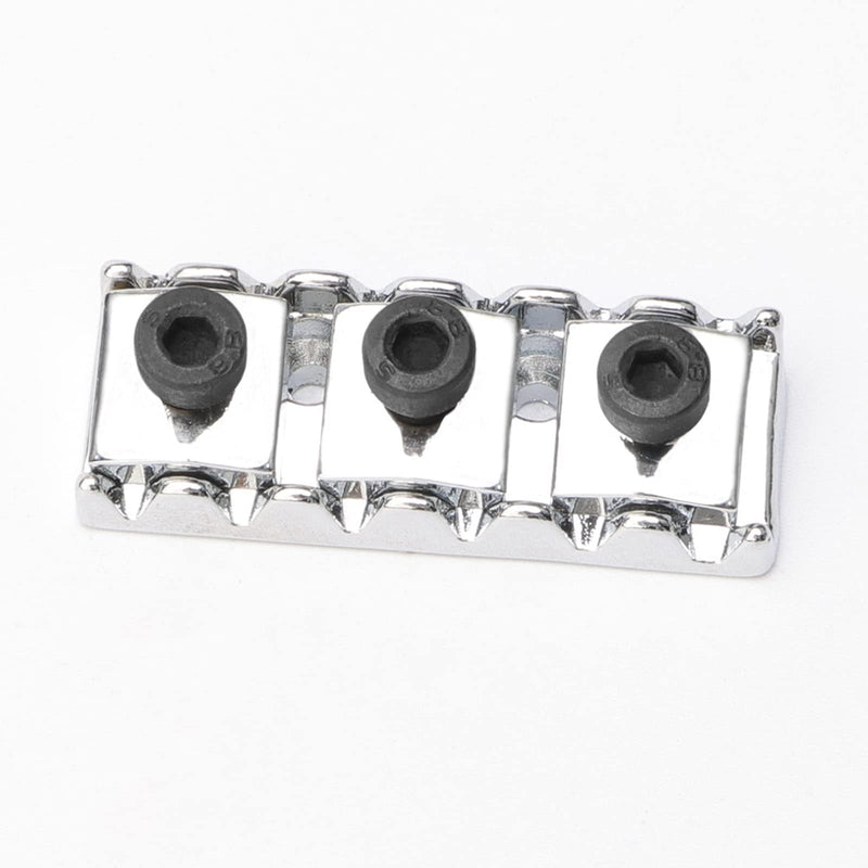 Chrome Electric Guitar Parts Strings Locked Nut 42mm for Floyd Rose Tremolo Bridge Chrome