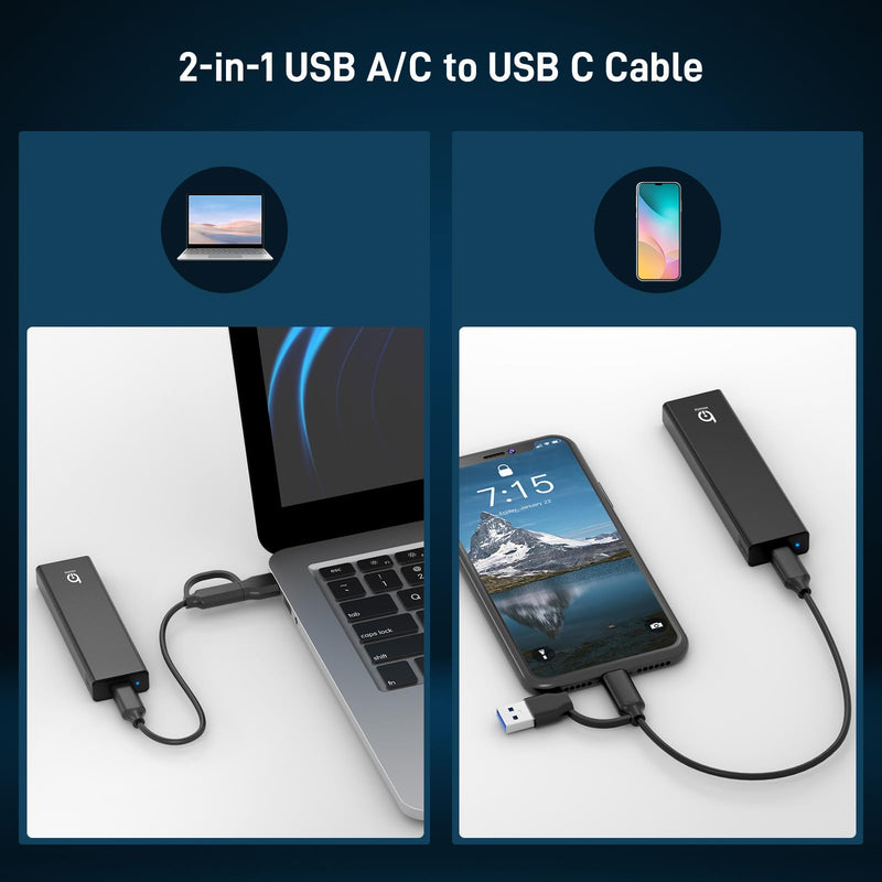 M.2 NVMe SSD Enclosure and xiaobi G9Pro Wireless Bluetooth Mouse
