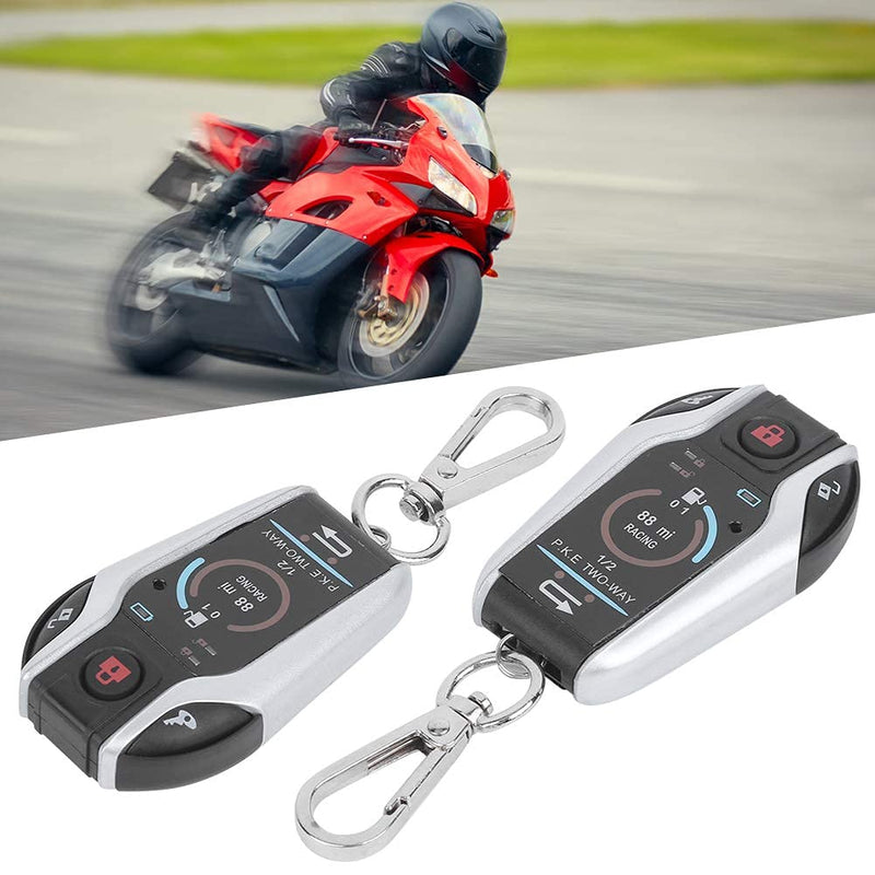 2 Way Alarm System Universal ABS Motorcycle Anti?Theft Remote Control for Security 12V with Remote Start for Most Motorcycle