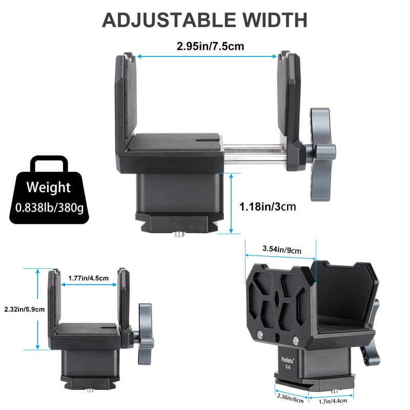 [AUSTRALIA] - Shooting Saddle Clamp Tripod Rifle Clamp Arca Swiss Rifle Saddle Mount with Quick Release Plates Rail for Hunting and Shooting Gun Rifle Crossbow Shooting Rest, Universal Rest Head Clamp 