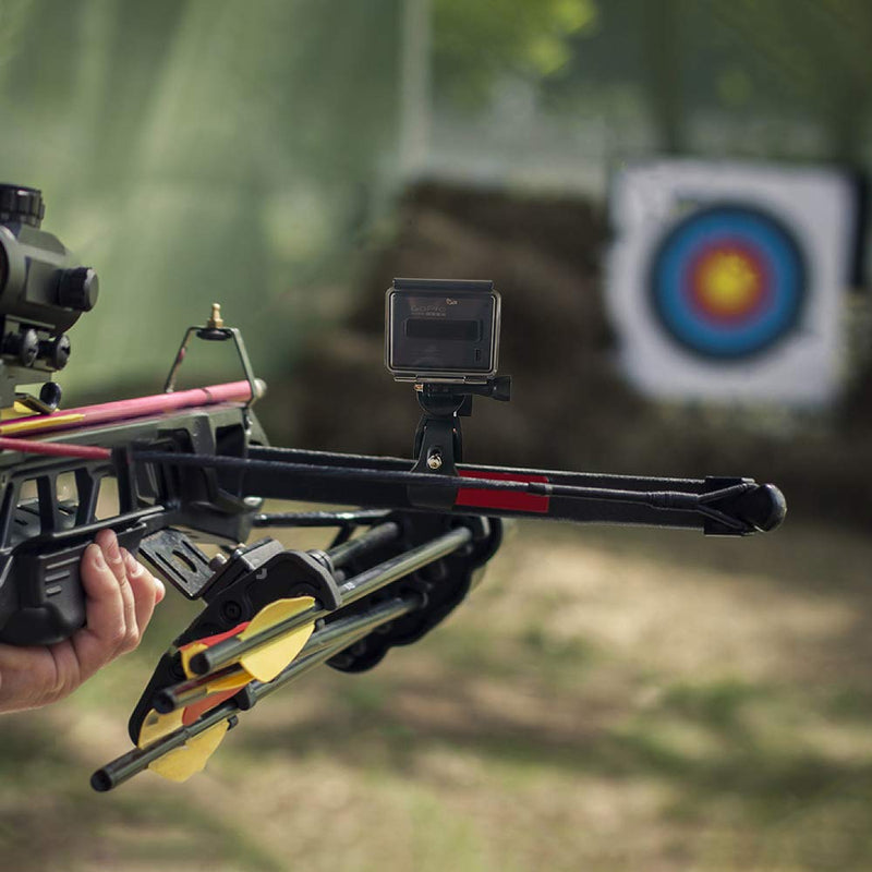 [AUSTRALIA] - Easy Installation Adjustable Crossbow Gun Scope Camera Clamp Mount with 1/4 Thread for Gopro Hero Session Fixation 