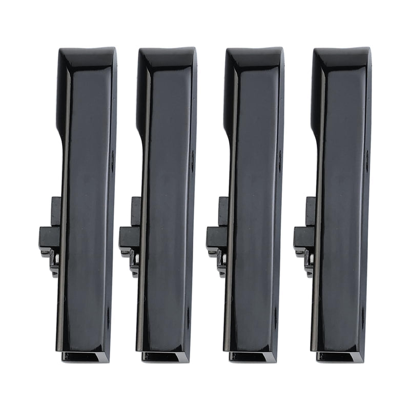 [AUSTRALIA] - Bass Guitar Bridge with Zinc ALloy Saddle Base Individual Single String Fixed Bridge for 4 String Electric Bass Replacement Parts（Vacuum Black） 4PCS 