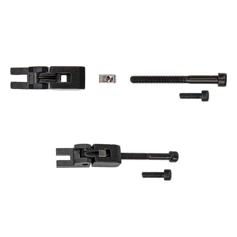 18Pcs Yootones Locking Systyem Locked Saddles Tremolo Bridge Saddle String Lock Insert Blocks Compatible with Floyd Rose Electric Guitar Bridge Saddle (Black)