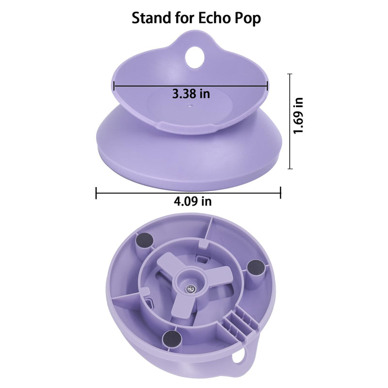 Stand for Echo Pop - Desktop Holder Mount for Echo Pop,Built-in Cable Management,Lavender Bloom