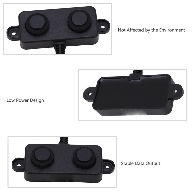 Ultrasonic Distance Sensor DC 3.3 V to 5 V Waterproof Ultrasonic Sensor Parking Occupancy Vehicle Detector UART Automatic 3 to 450 cm