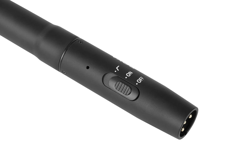 Boya BY-M11OD Professional Omnidirectional XLR Lavalier Microphone for Interviews, Dialog & Instruments AA Battery or Phantom Powered, Black