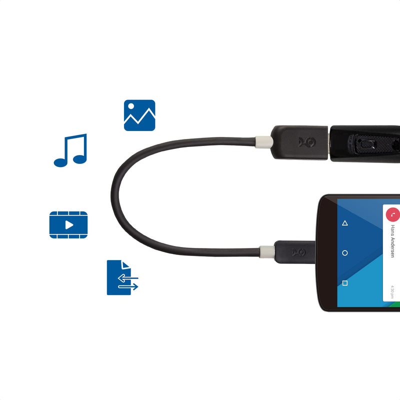 Cable Matters USB C to USB Adapter 6 Inches (USB to USB C Adapter, USB-C to USB 3.0 Adapter, USB C OTG) in Black