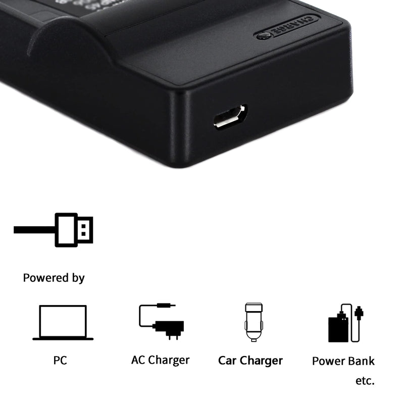 [AUSTRALIA] - EN-EL12 USB Charger for Nikon Coolpix AW130, AW100, AW120, AW110, S6200, S6300, S8100, S8200, S9100, S9300, S9500, S9900 Camera and More 