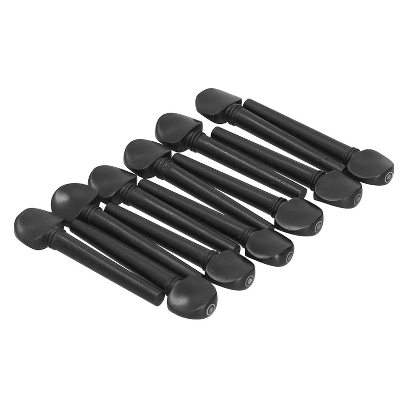 [AUSTRALIA] - Oud Ebony Pegs, 12Pcs 8.7cm Wooden Tuning Replacement Ebony Pegs with Fisheye for Oud 