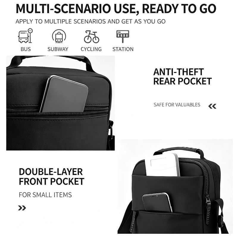 Laptop Storage Pouch, Desktop Organizer for Professional Use Bag | Self-adhesive multi-compartment laptop storage pouch for adults. Elastic desktop organizer for mouse and charger accessories.