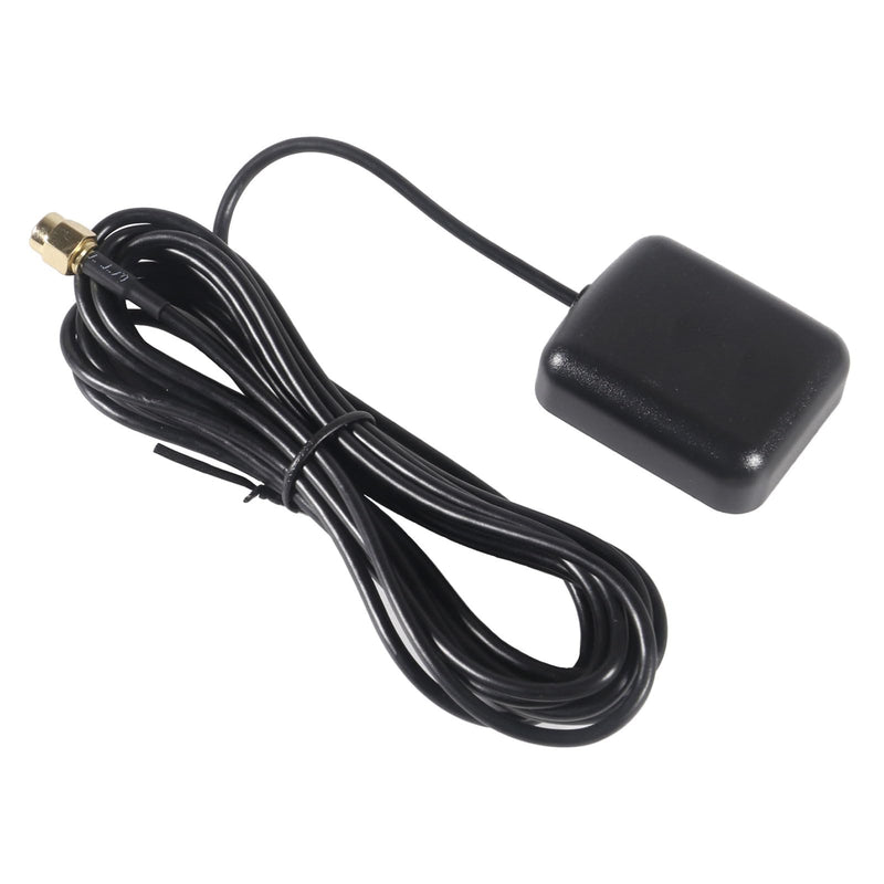 GPS Navigation Antenna with SMA Male Connector Vehicle Waterproof Active GPS Antenna for Car Stereo Head Unit GPS Navigation System Module Truck Marine Boat GPS Tracker