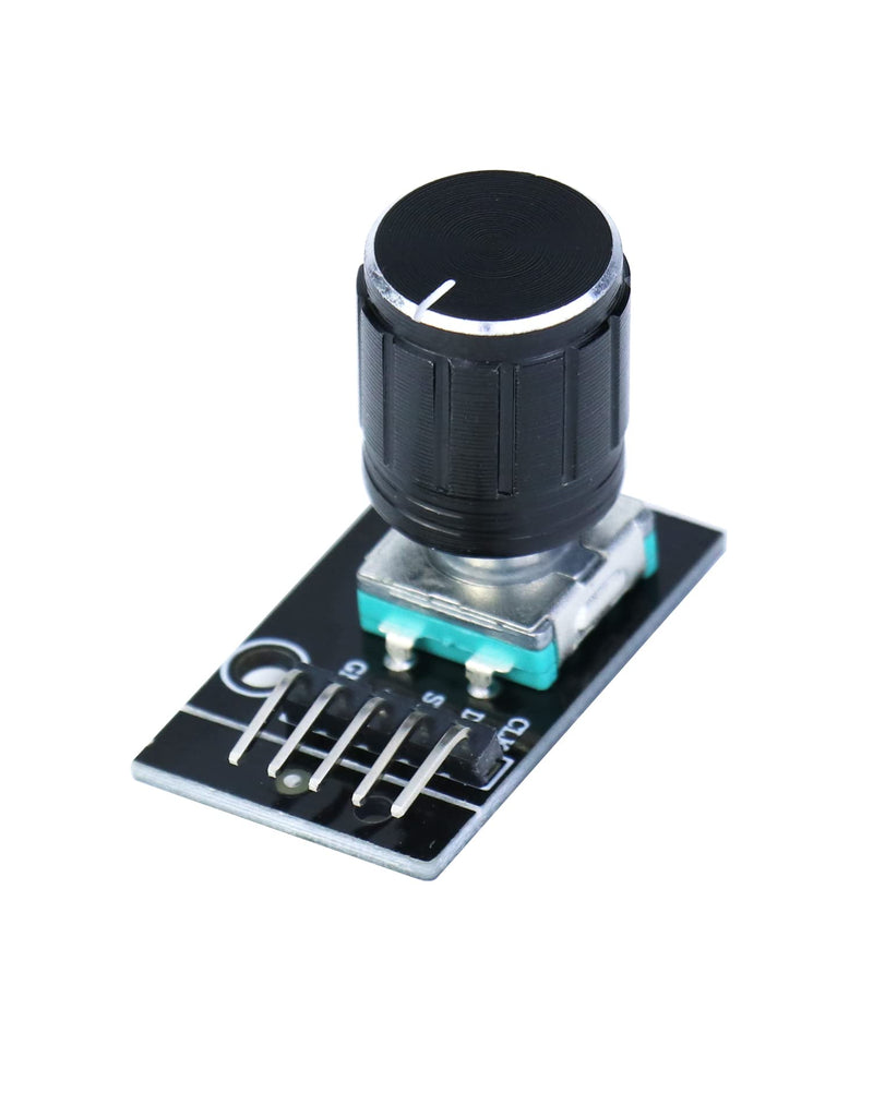 [AUSTRALIA] - QWORK 5pcs KY-040 Rotary Encoder Module 360 Degree Rotary Angle Encoders with Push Button for Arduino 