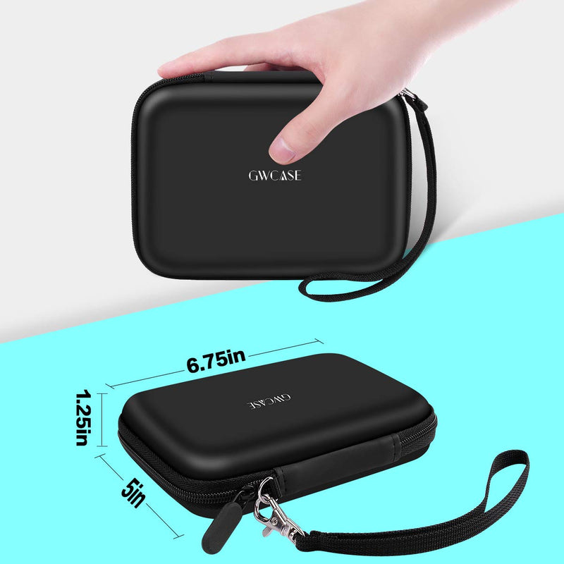 Case Compatible with Samsung T7 Touch/ for T7 Portable SSD - 1TB, 2TB, 500GB USB 3.2 External Solid State Drive. 2 Pack Hard Carrying Travel Box Holds for Samsung SSD and Cables
