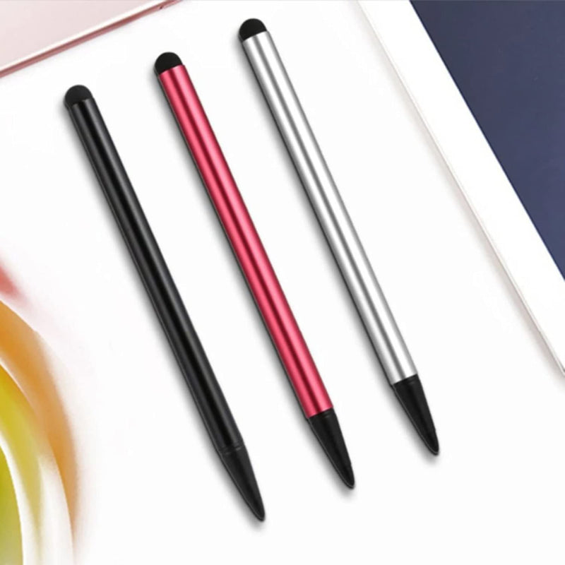 Capacitive and Resistive Stylus Pen(3pcs) Universal High Sensitive & Precision Capacitive Disc Tip Touch Screen Pen Stylus, 2 in 1 Touch Screen Pen Fits for iPhone iPad Samsung Tablet Phone PC & Other
