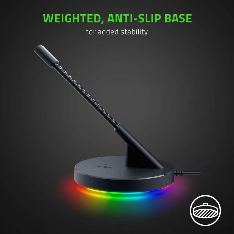 Razer Gaming Mouse Bungee V3 Chroma: Drag-Free Wired Mouse Support - for Esports-Level Performance - Weighted Base - Anti-Slip Feet - Classic Black, RC21-01520100-R3U1