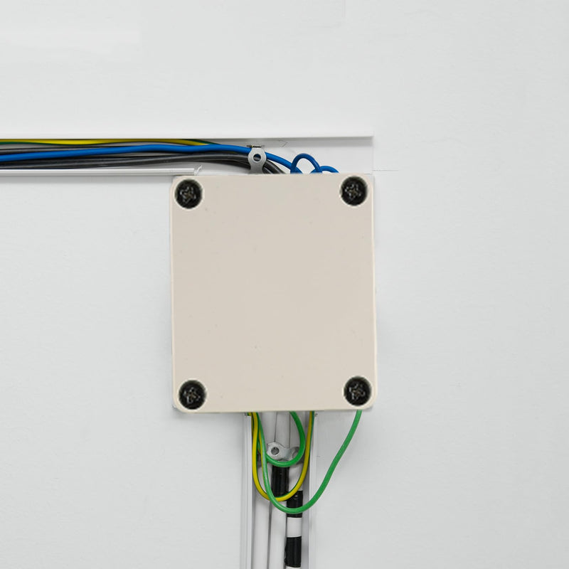 Electronic Junction Box, Junction Boxes, Waterproof IP65, Surface-Mounted Junction Box, Surface-Mounted Box, Electronic Project Box, Connection Box Housing Plastic (Grey White Colour, 63 x 58 x 35 mm) 63x58x35mm Grey and white colour