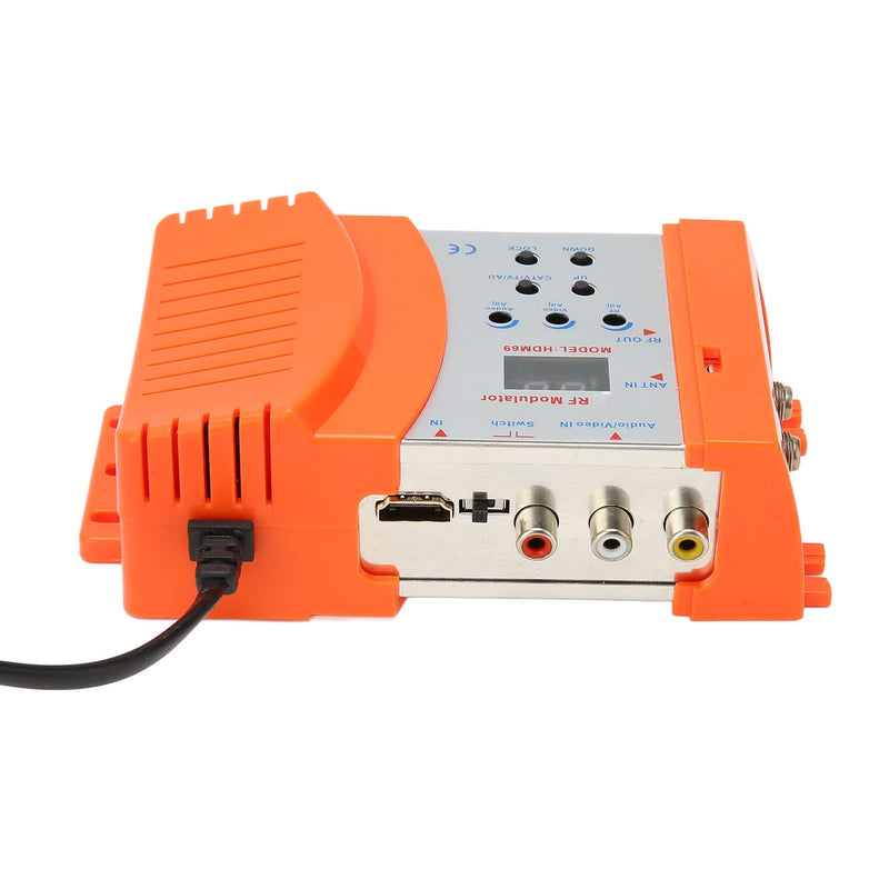 RF Modulator HDMI Modulator for PAL NTSC Format, AV to RF Coaxial Converter, w/Antenna in/Out & Channel Switch, HDMI to RF, for Home TV, HDTV Tuner, Game Console PS3 AC 90‑240V
