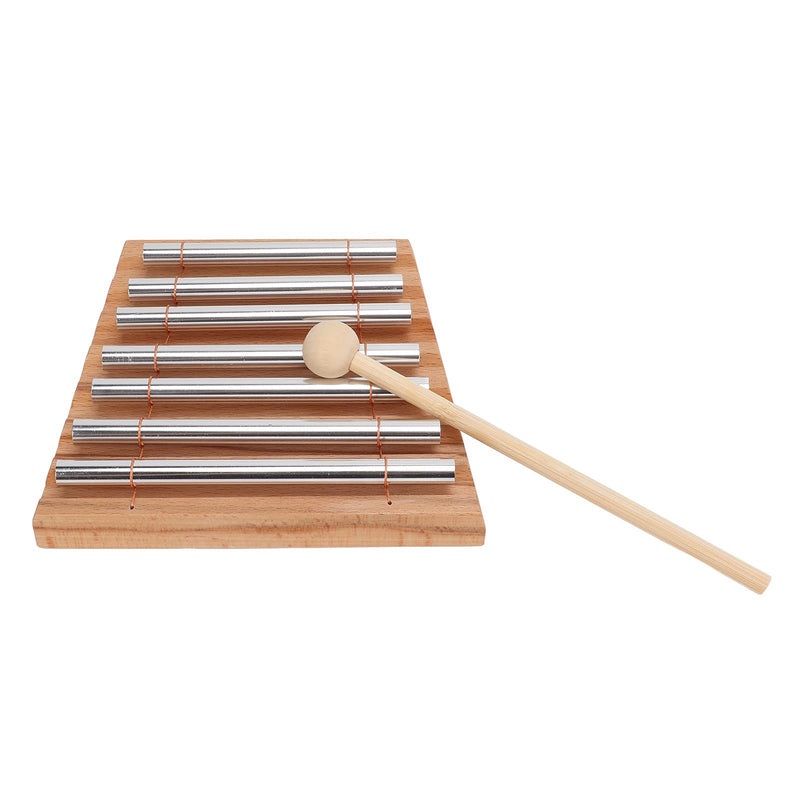 Woodstock Wind Chimes Energy Chime 7 Tone Hand Chimes Percussion Instrument with Mallet Stress Relief Yoga Meditation Classroom Management Meditation Gifts