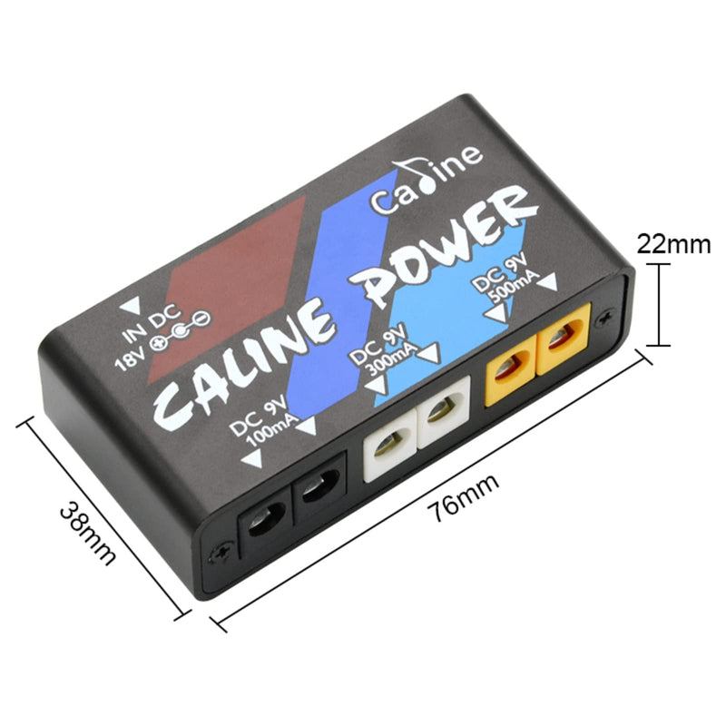 Caline CP-02 Mini Guitar Power Supply 6 DC Outputs for 9V Effect Pedal